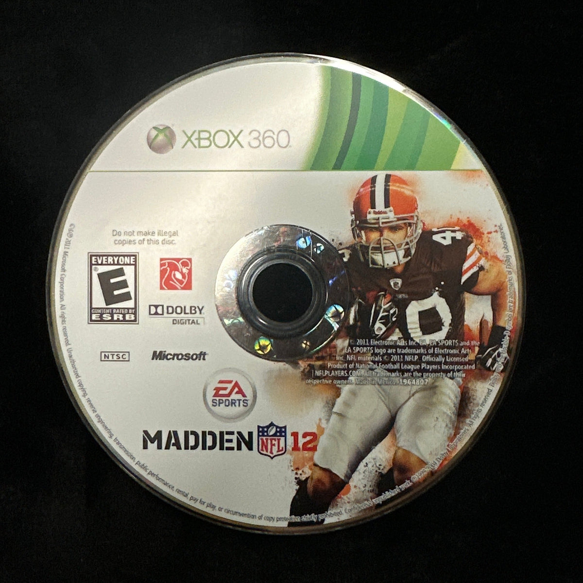 Madden 12 for Xbox 360 (loose disc)
