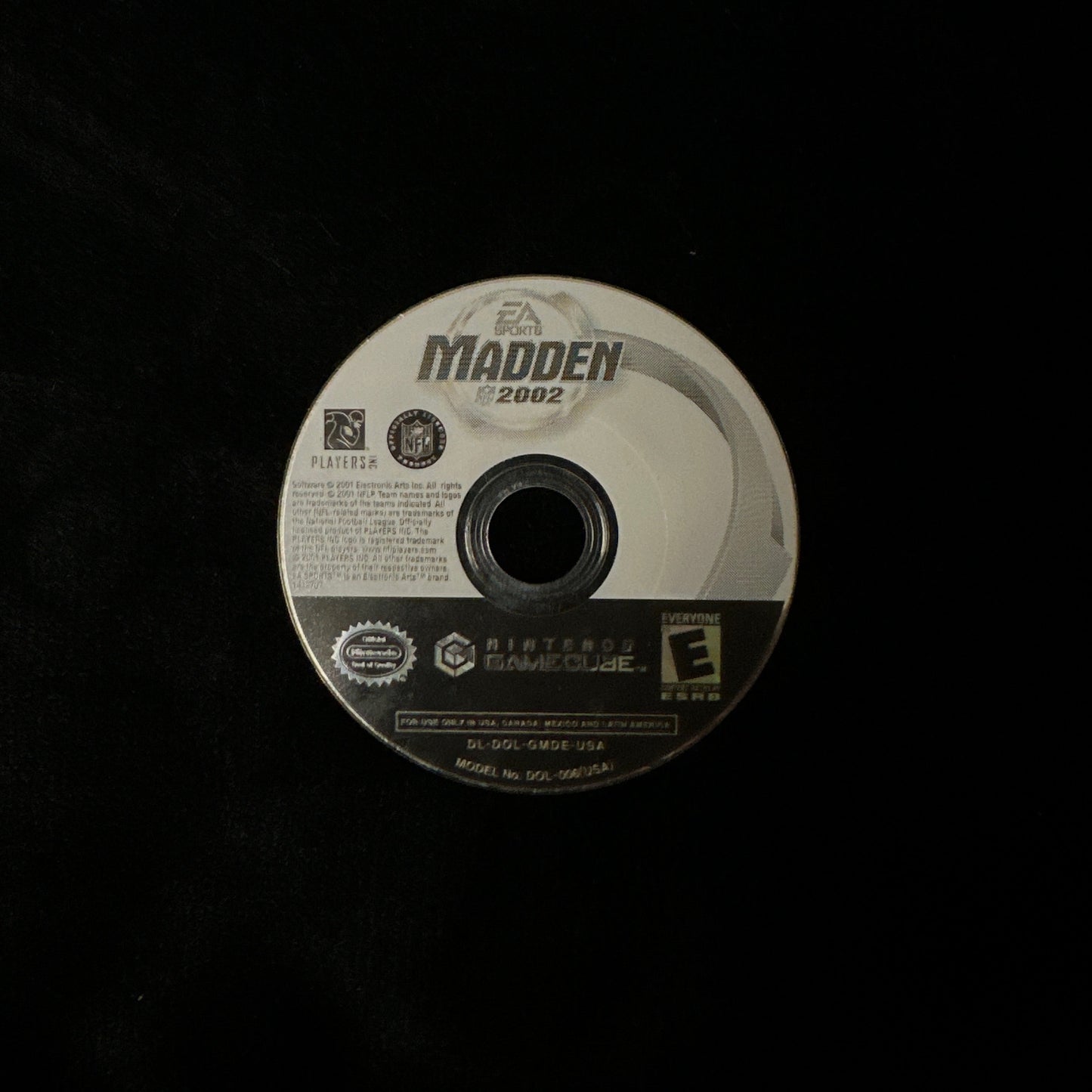 Madden 2002 for Nintendo GameCube (loose disc)
