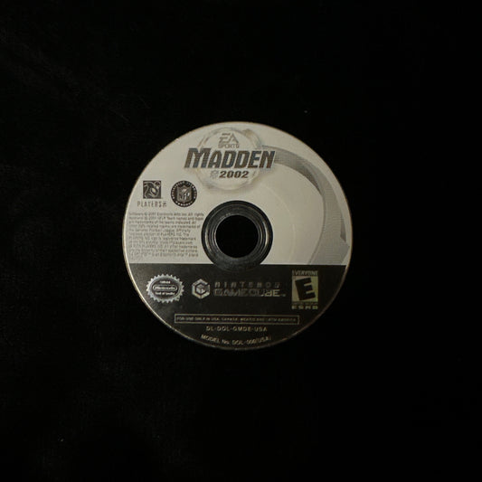 Madden 2002 for Nintendo GameCube (loose disc)