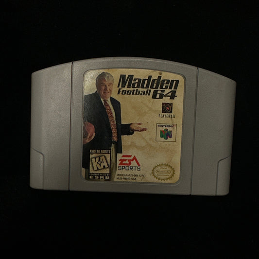 Madden 64 Football for Nintendo 64 Game pak