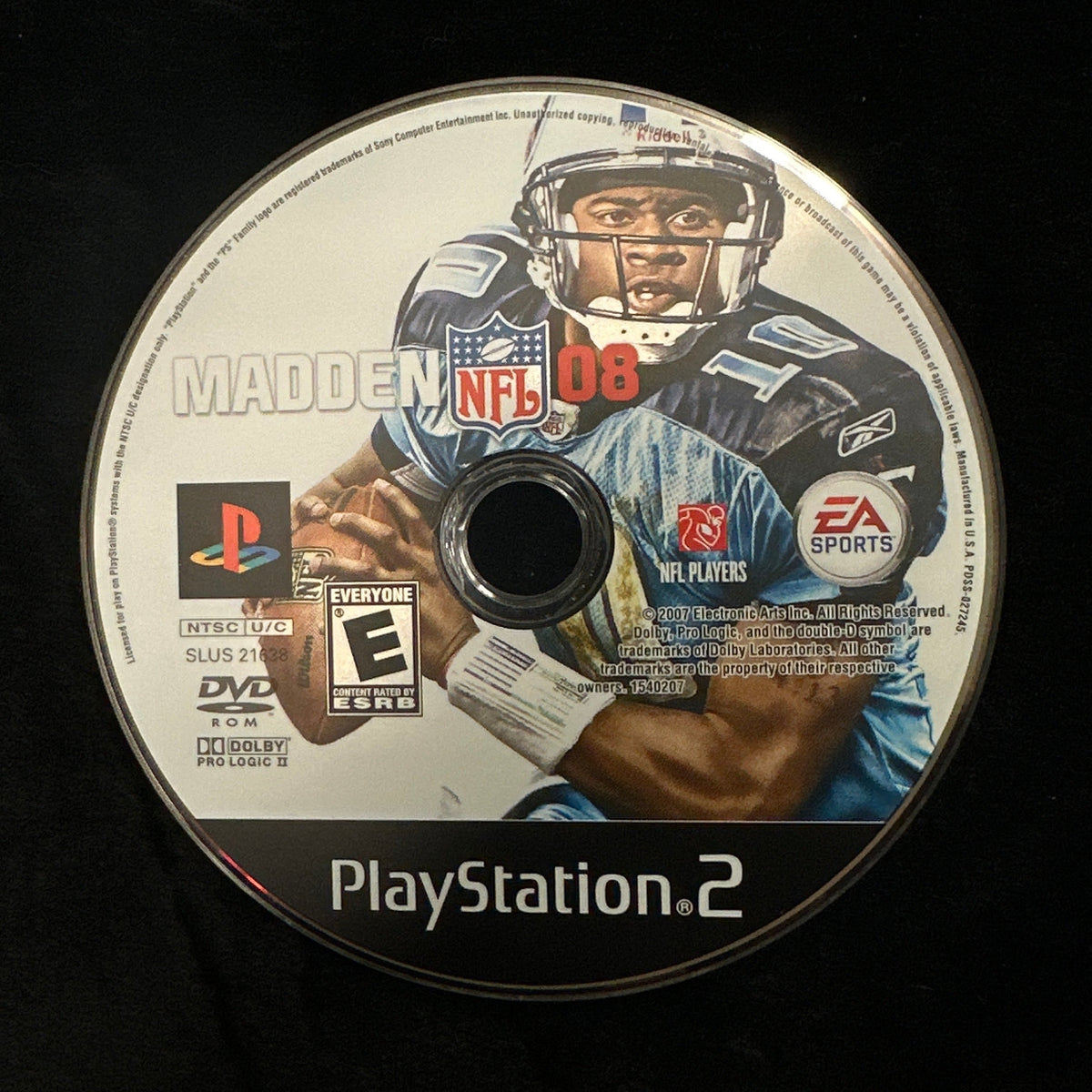 Madden NFL 08 for PS2 (loose disc)