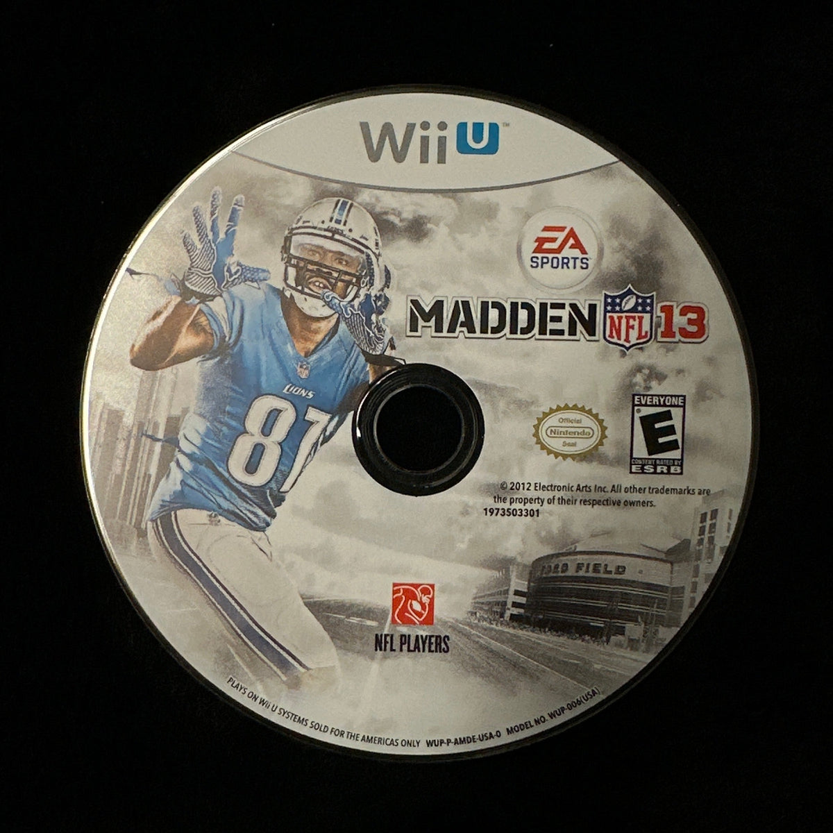 Madden NFL 13 for Wii U (loose disc)