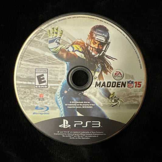 Madden NFL 15 for PS3 (loose disc)