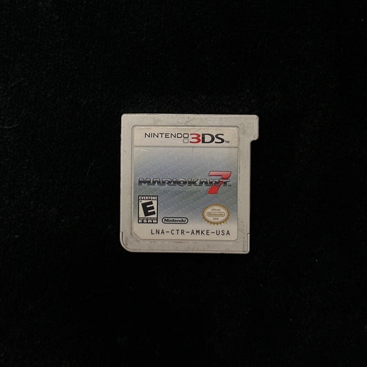 Nintendo 3DS game cartridge on a black background