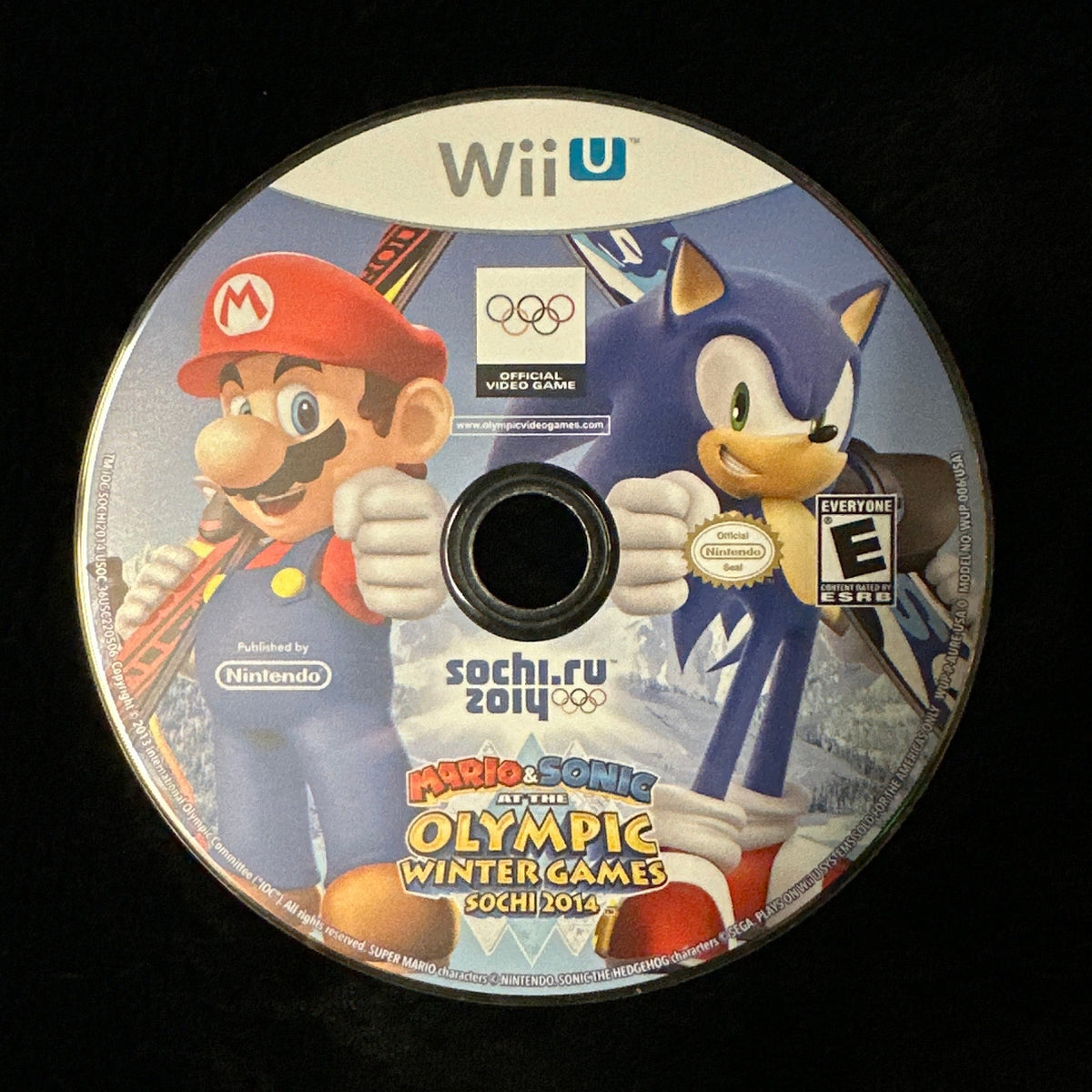 Mario & Sonic at the Olympic Winter Games Sochi 2014 for Wii U (loose disc)