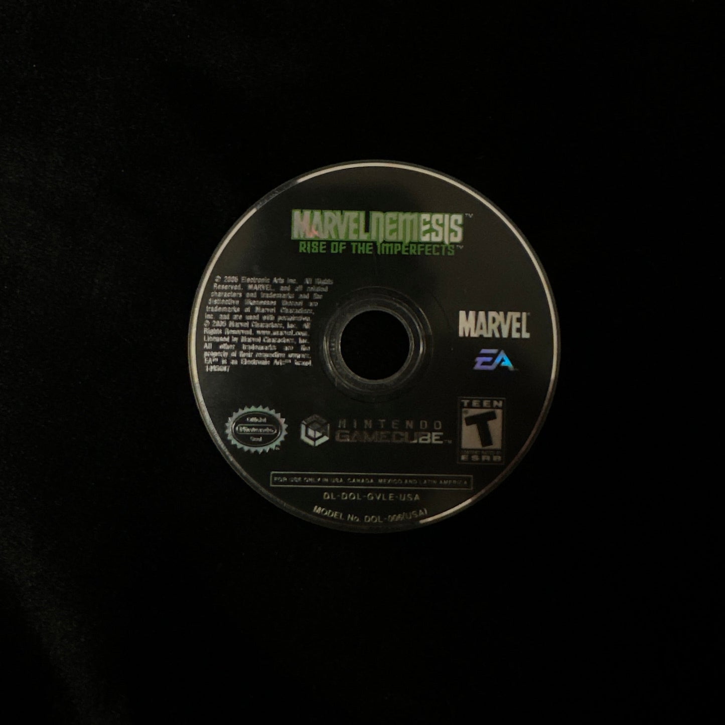 Marvel Nemesis Rise of the Imperfects for GameCube (loose disc)