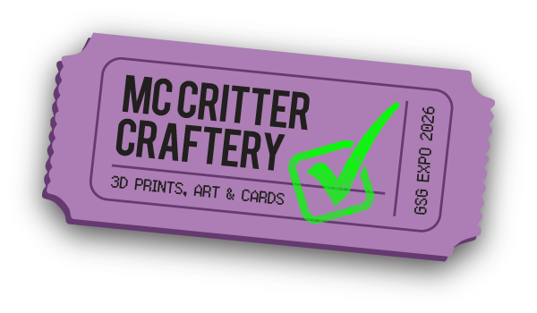 Mc Critter Craftery's Purple Vendor Ticket for GSG Expo 2026