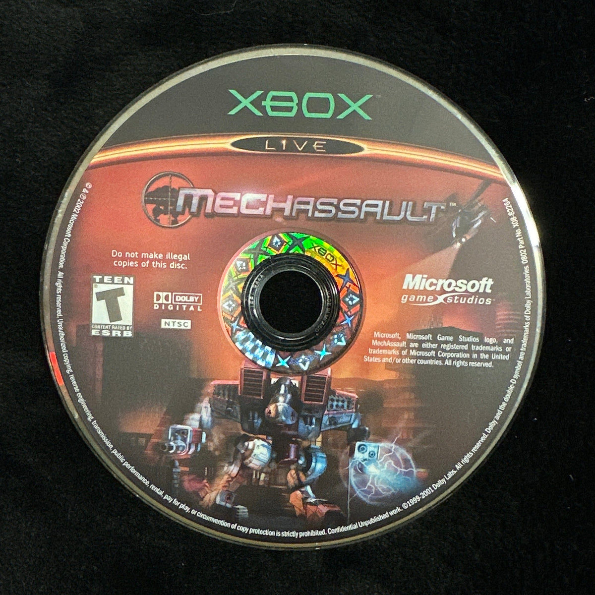MechAssault for Xbox (Loose Disc)