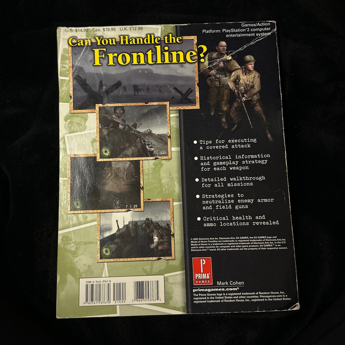 Medal of Honor Frontline Prima’s Official Strategy Guide Back