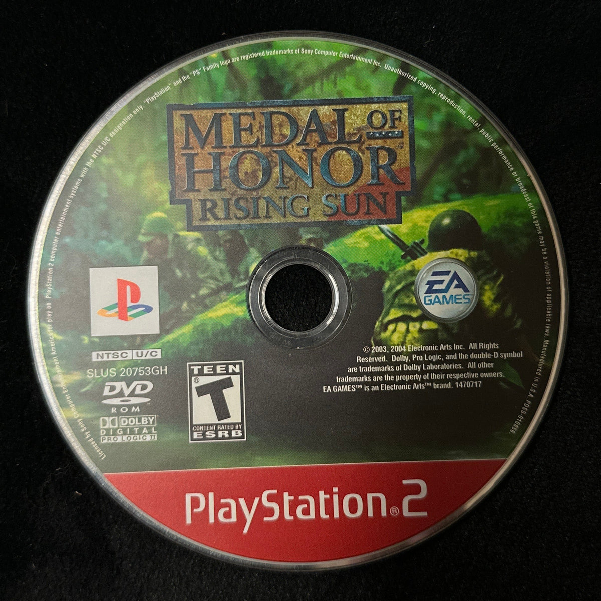 Medal of Honor Rising Sun [Greatest Hits] for PS2 (loose disc)