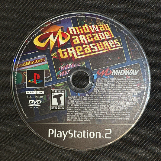 Midway Arcade Treasures for PlayStation 2 (Loose Disc)