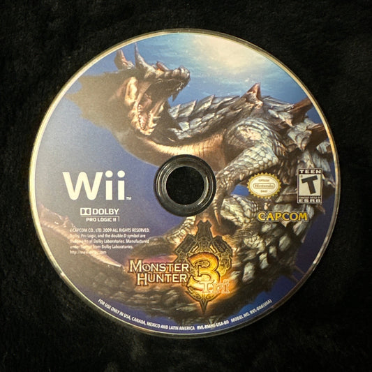 Monster Hunter 3 Tri for Wii (loose disc)