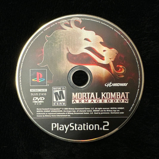 Mortal Kombat Armageddon for PS2 (loose disc)