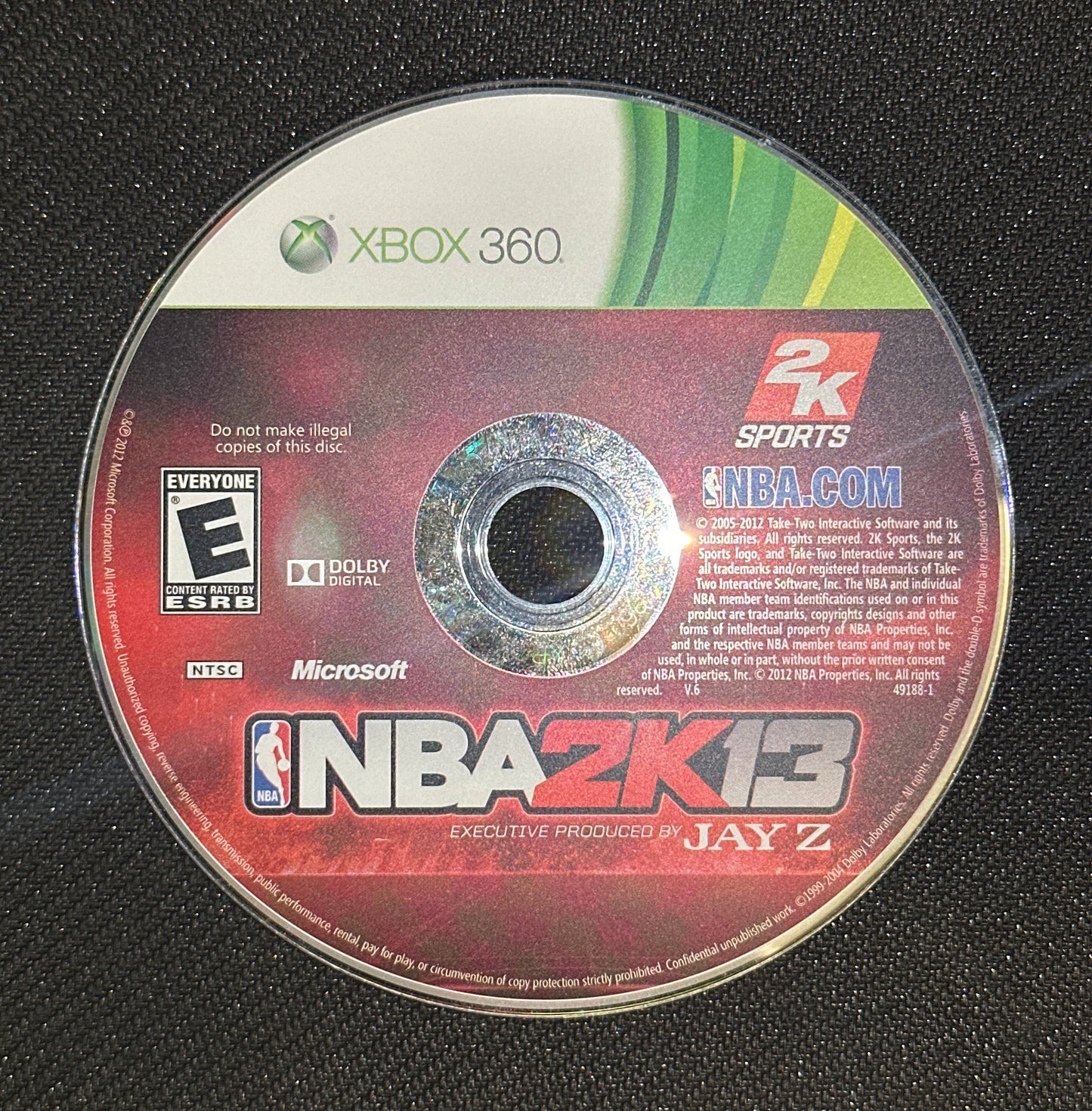 NBA 2K13 for Xbox 360 (Loose Disc)
