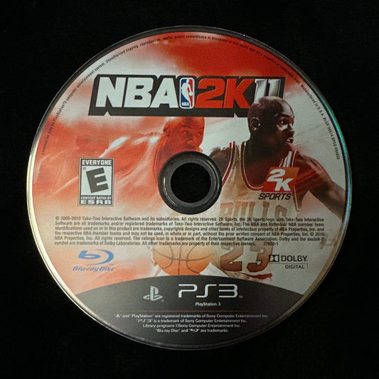 NBA 2k11 for PS3 (loose disc)