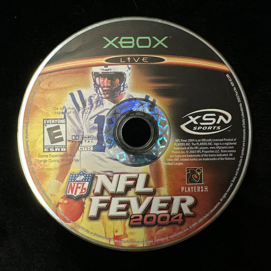 NFL Fever 2004 for Xbox (loose disc)