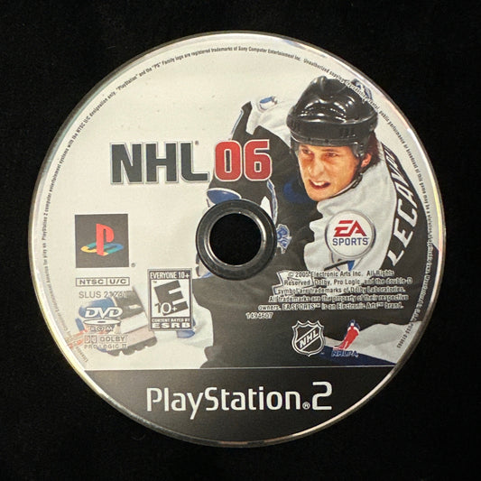 NHL 06 for PS2 (loose disc)