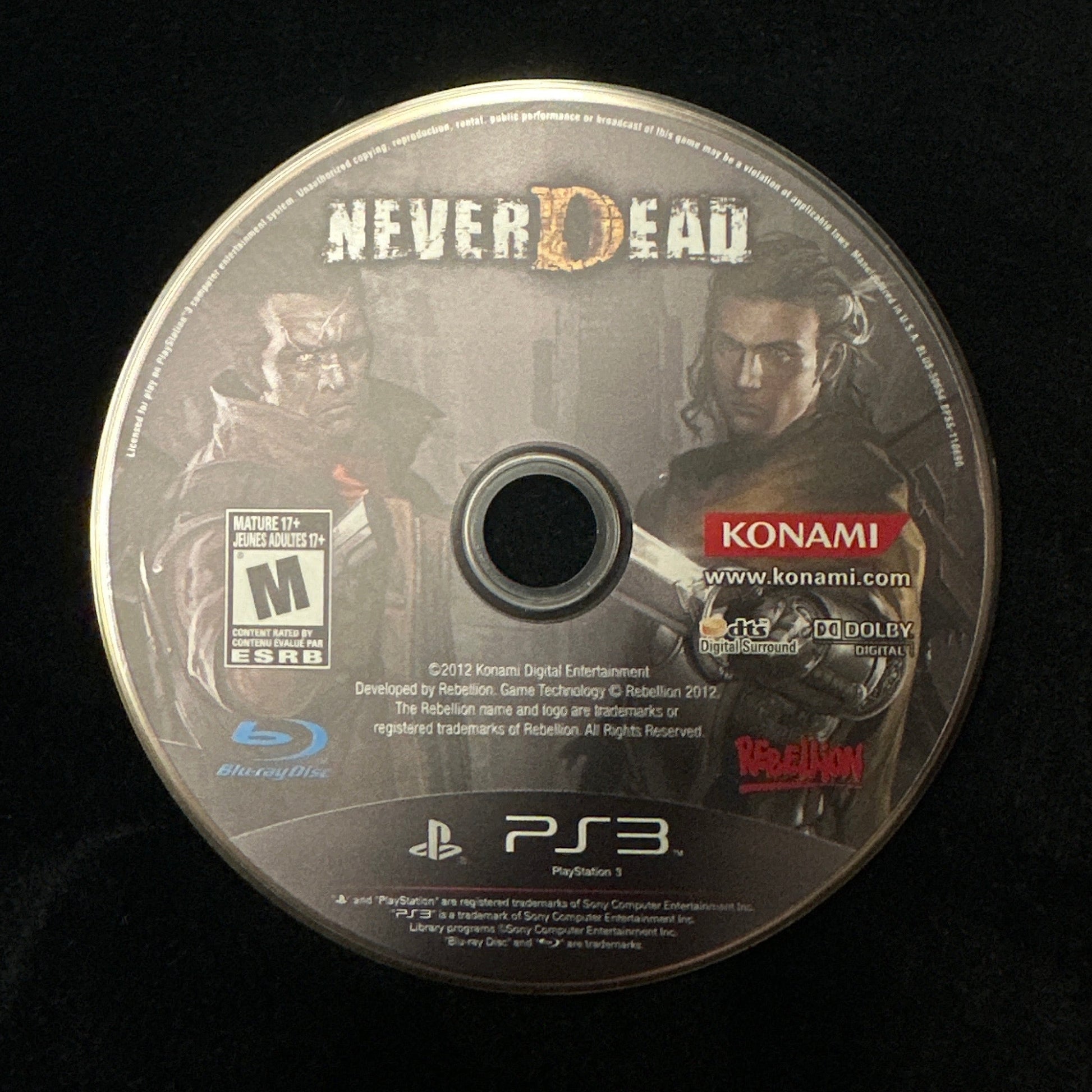Never Dead for PS3 (loose disc)
