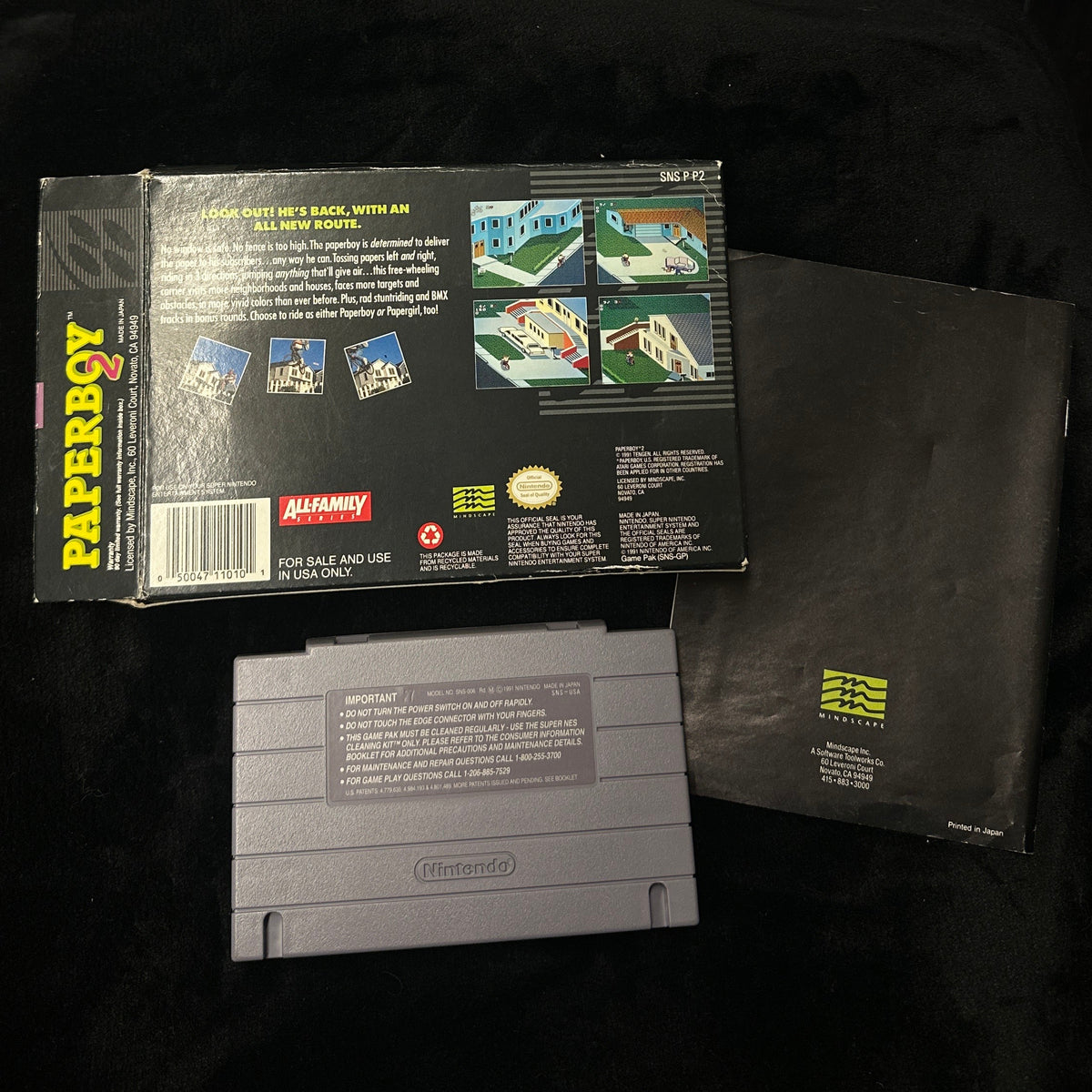 Paperboy 2 for SNES (CIB) Back