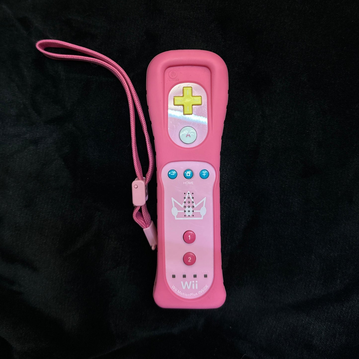 Pink Peach Wii Remote with Motion Plus Inside + Soft Case + Wrist Strap
