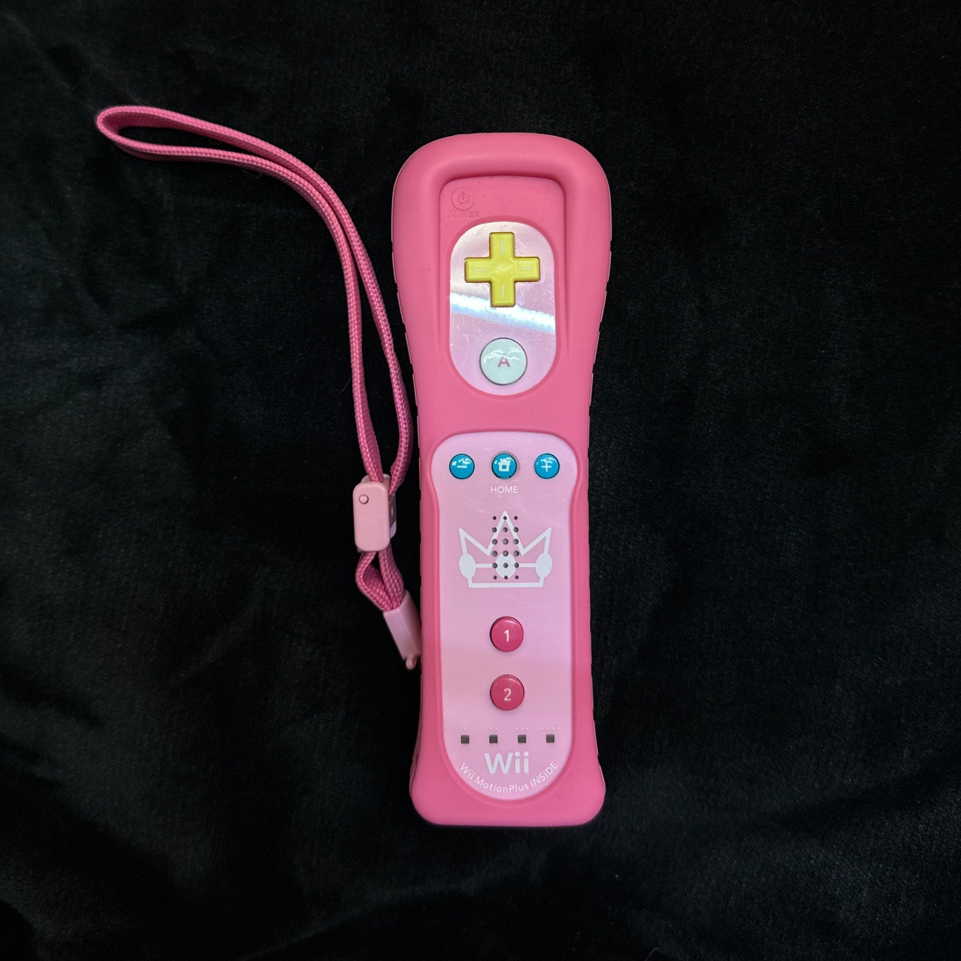 Pink Peach Wii Remote with Motion Plus Inside + Soft Case + Wrist Strap