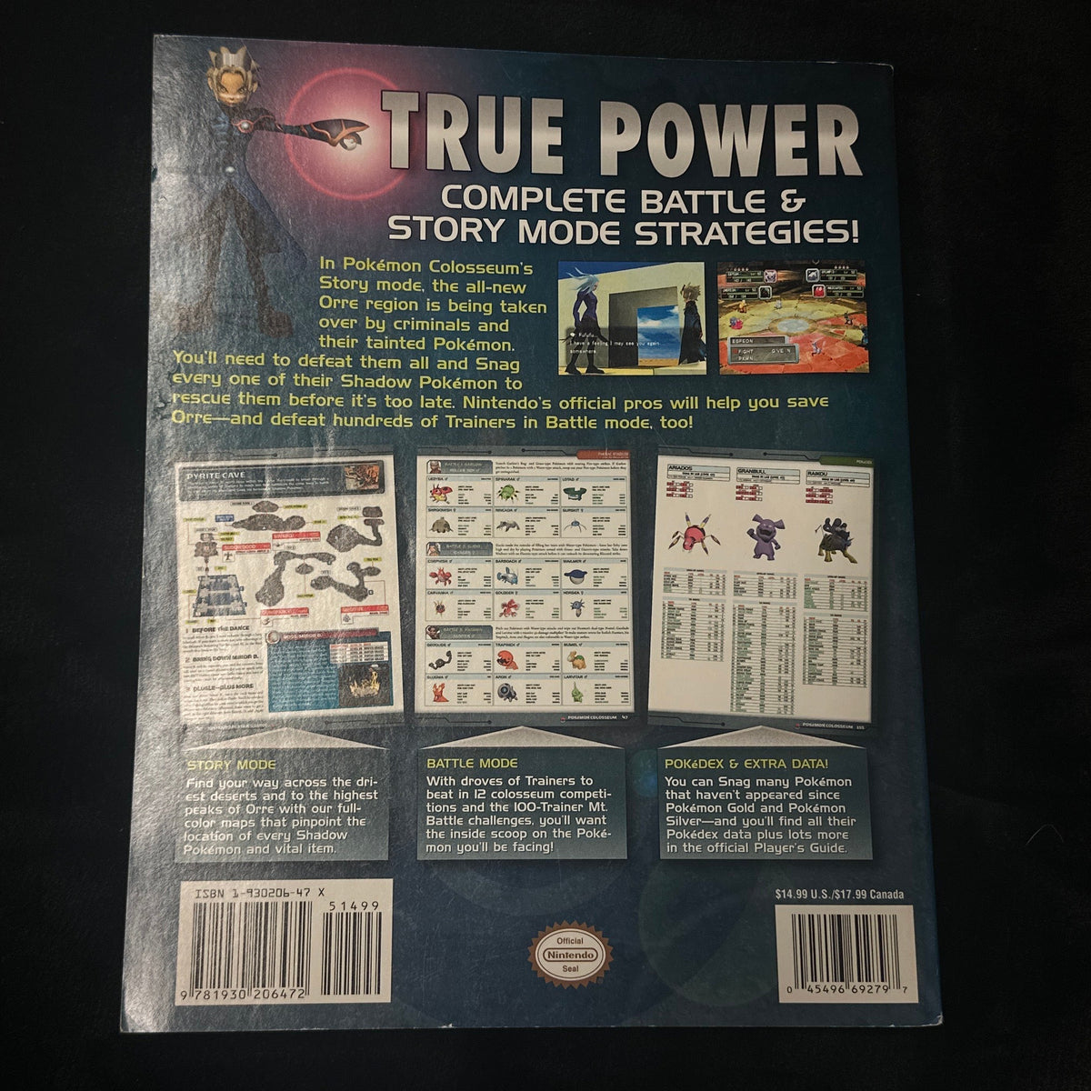 Pokémon Colosseum The Official Guide from Nintendo Power Back