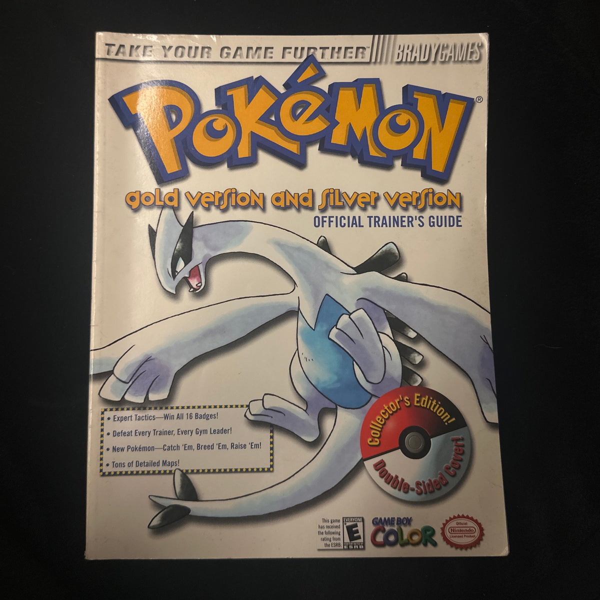 Pokémon Gold Version and Silver Version Official Trainer’s Guide Collector’s Edition Double-Sided Cover Front
