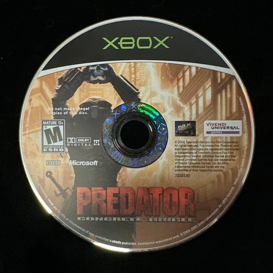 Predator Concrete Jungle for Xbox (loose disc)