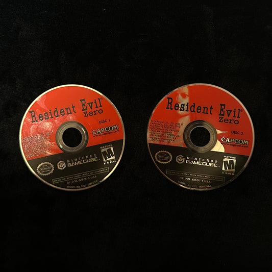 Resident Evil Zero for Nintendo GameCube (loose discs)