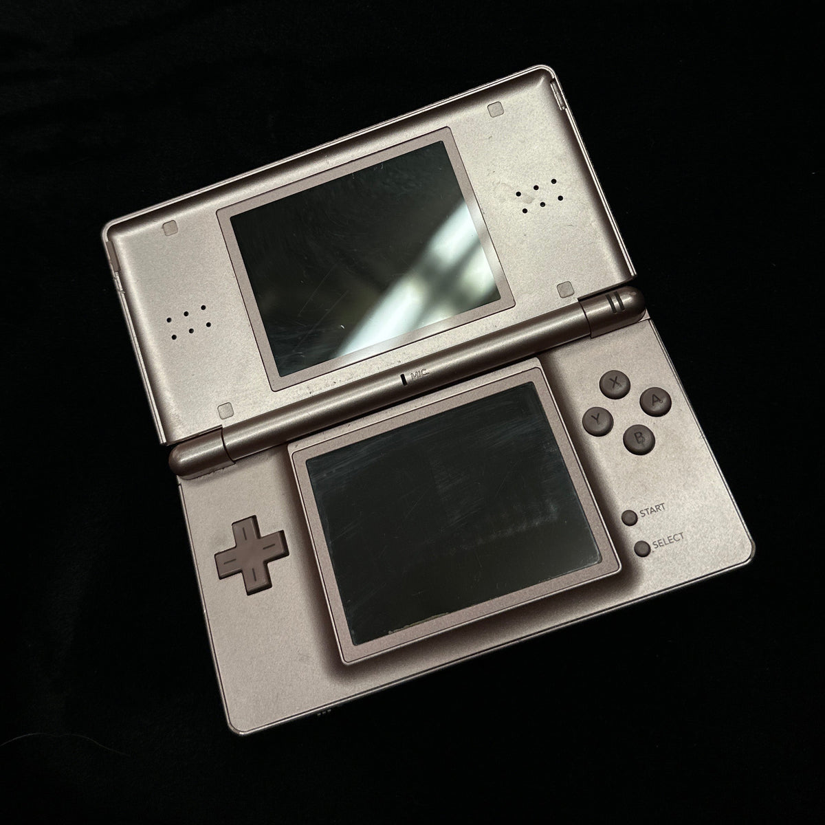 Rose Gold Nintendo DSi Lite Open