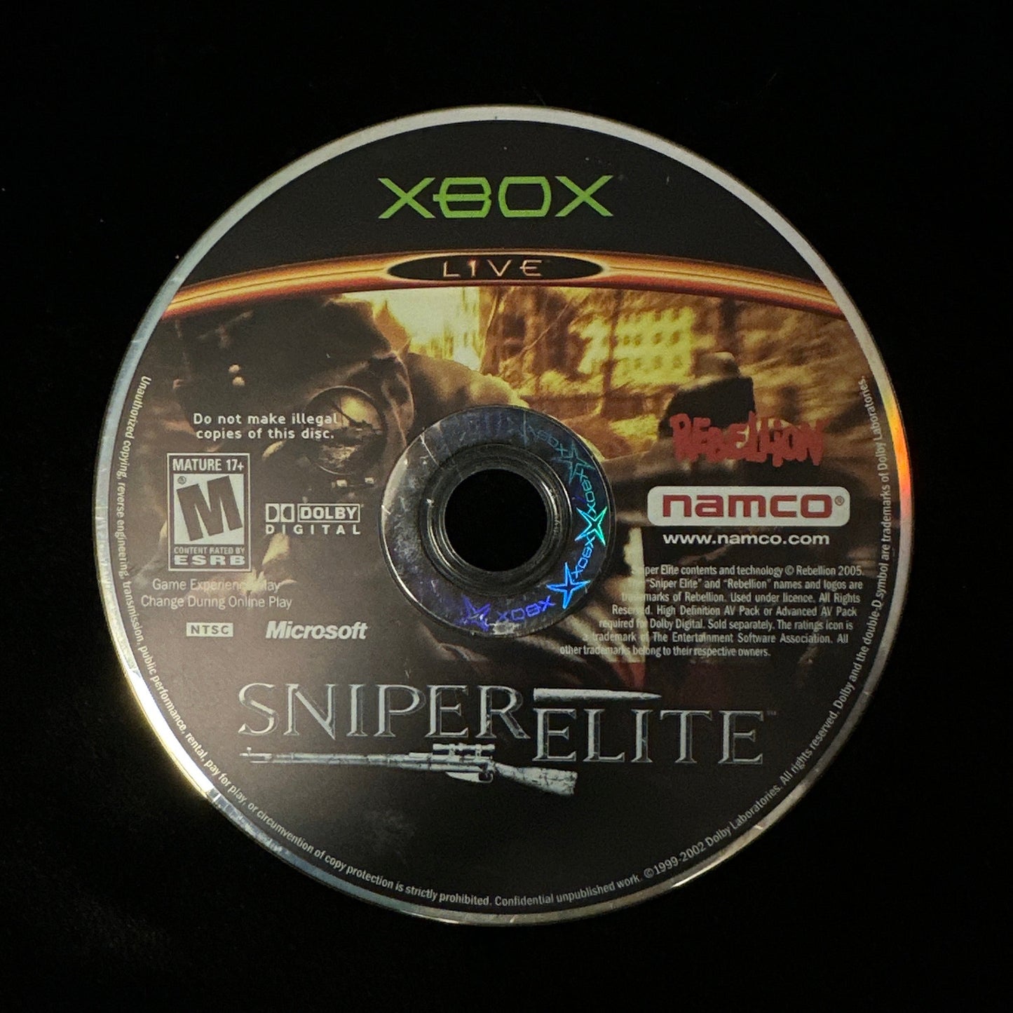 Sniper Elite for Xbox (loose disc)