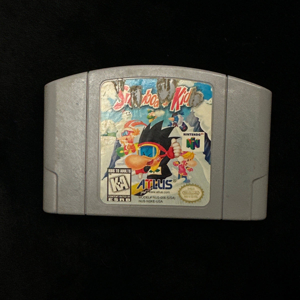 Snowboard Kids for Nintendo 64 On a Black background