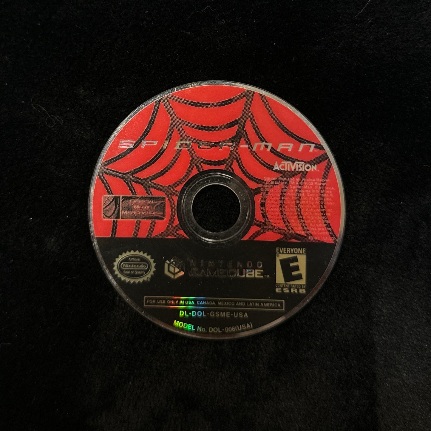 Spider-man for Nintendo GameCube (loose disc)