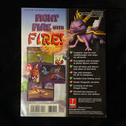 Spyro Enter the Dragonfly Prima’s Official Strategy Guide Exclusive Secret Gem Finder Back
