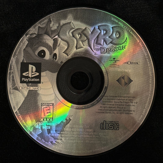 Spyro the Dragon for PlayStation (Loose Disc)