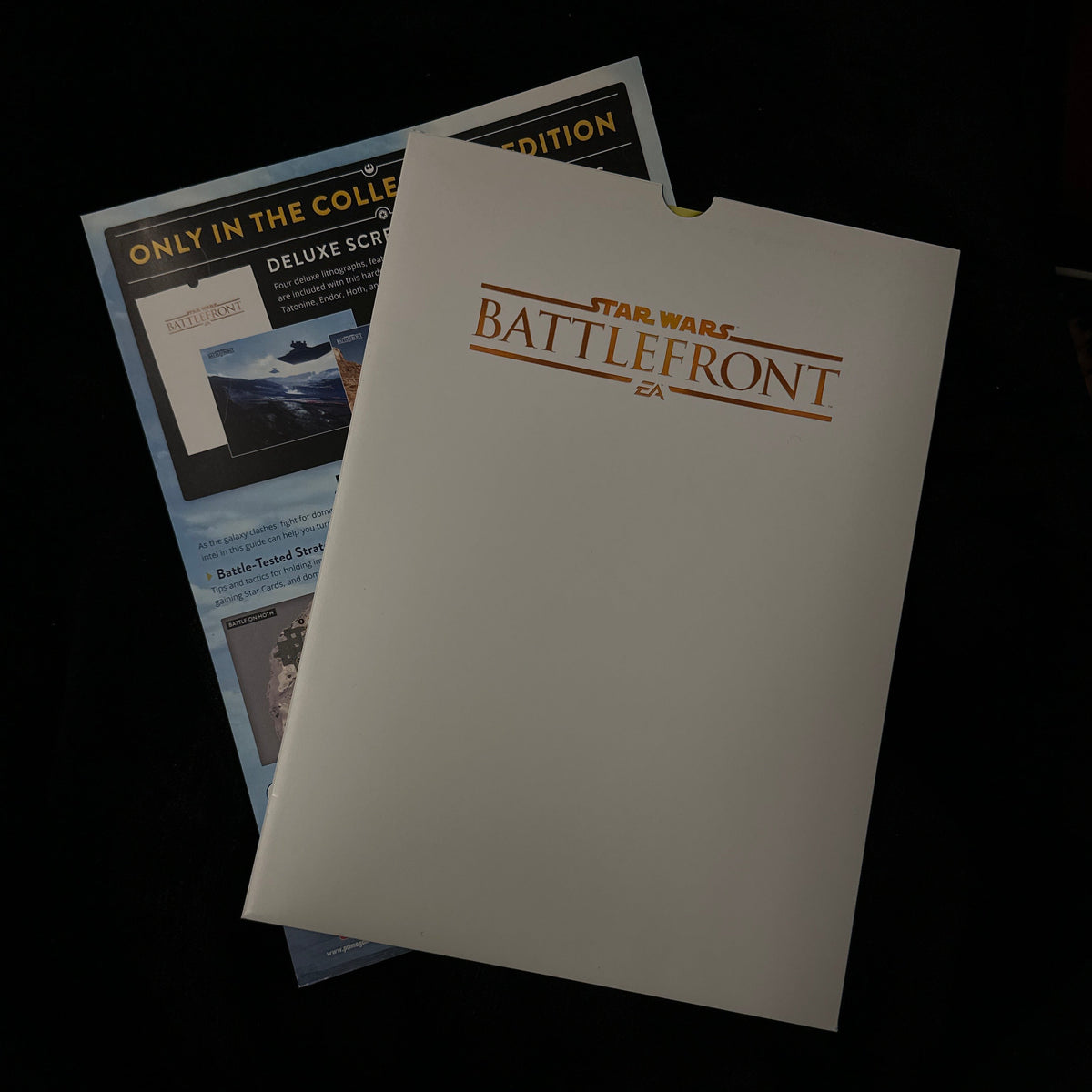 Star Wars Battlefront Collector’s Edition Strategy Guide Inserts folder