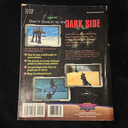 Star Wars Shadows of the Empire Game Secrets Back