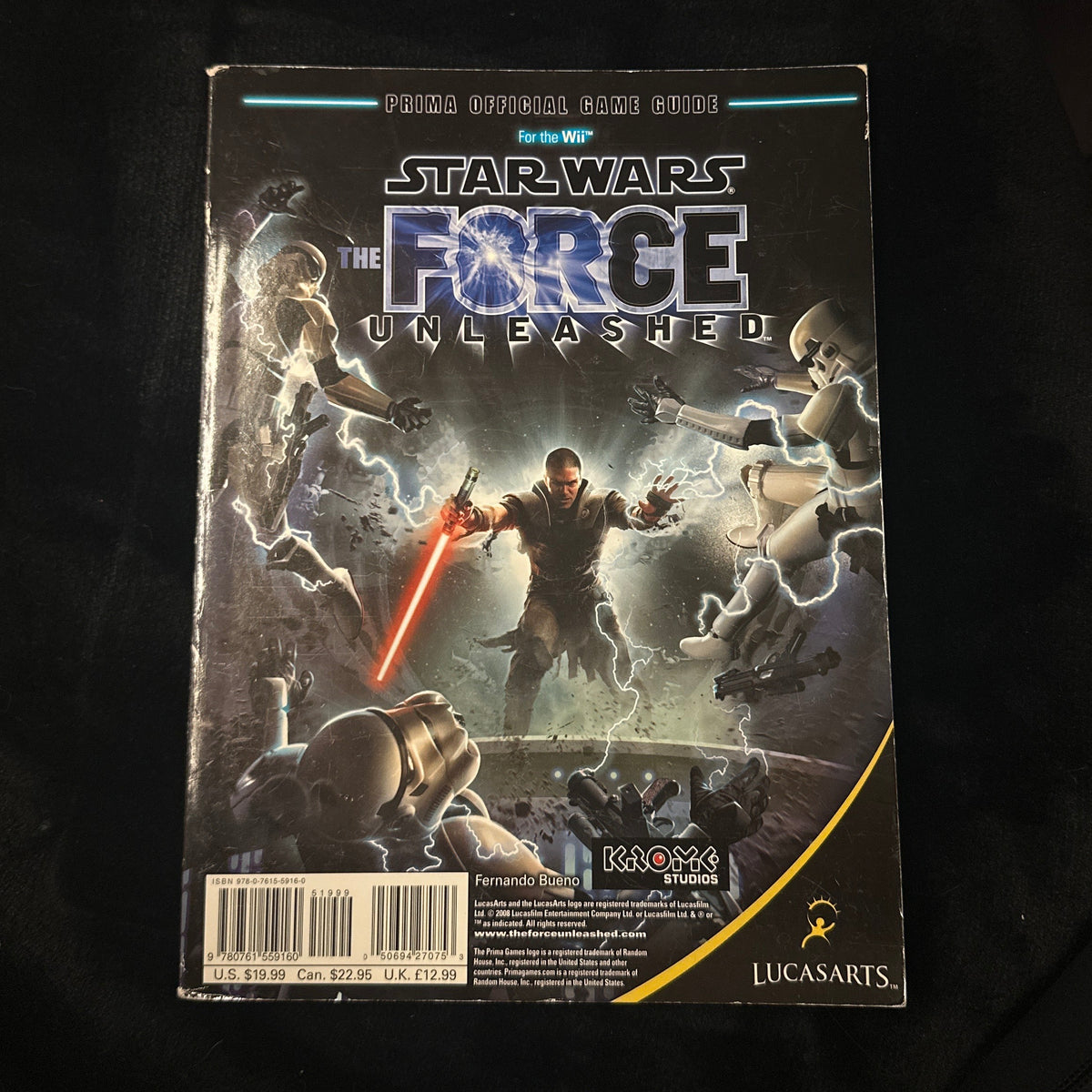 Star Wars the Force Unleashed Prima Official Game Guide side 2