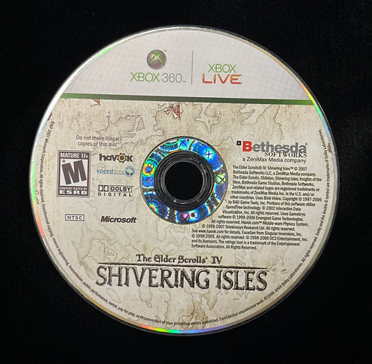 The Elder Scrolls IV: The Shivering Isles Expansion for Xbox 360 (Loose Disc)