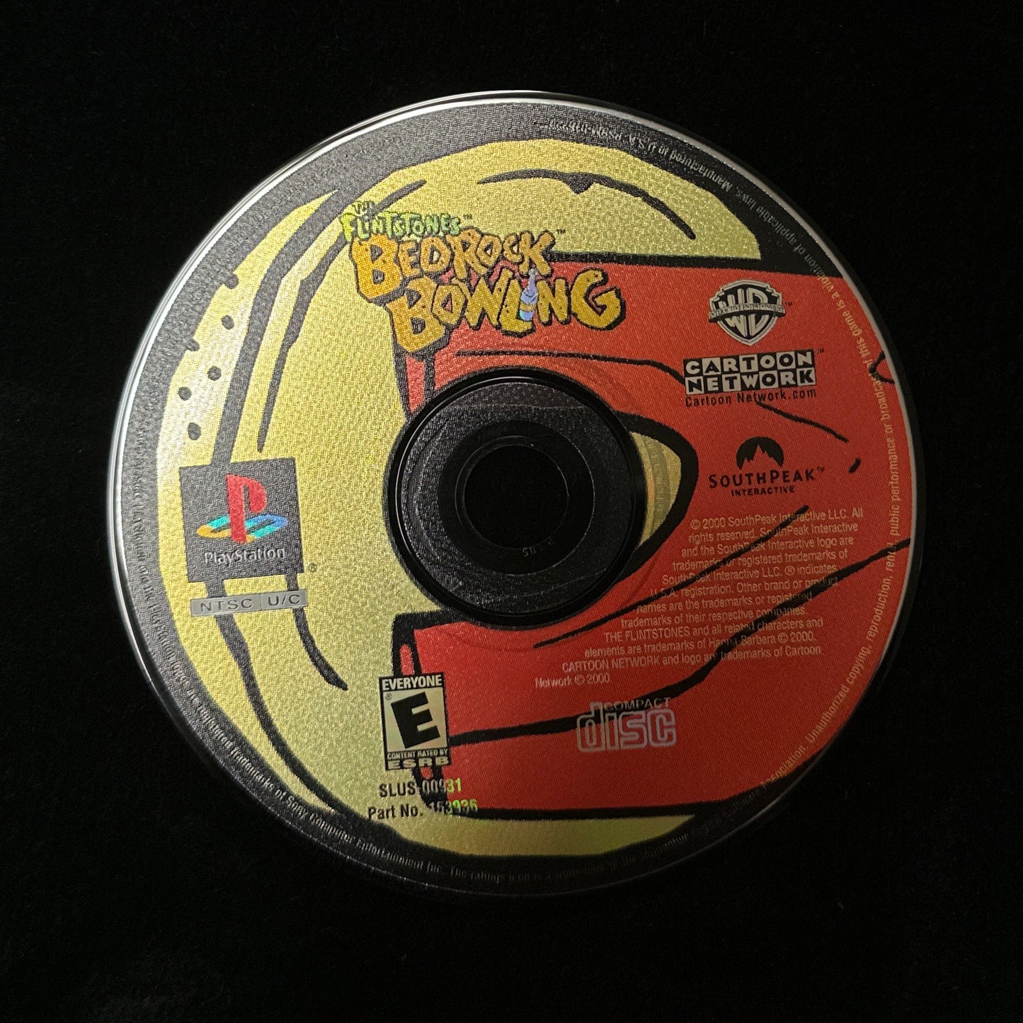 The Flintstones Bedrock Bowling for PlayStation (loose disc)