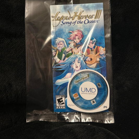 The Legend of Heroes III Song of the Ocean for PSP (Loose + Manual)