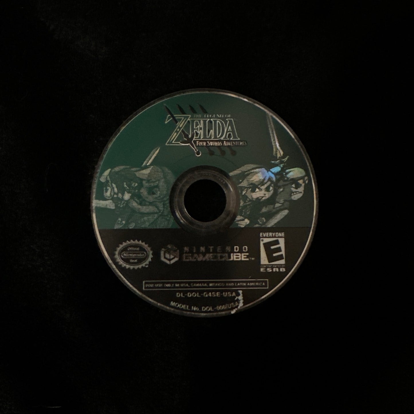 The Legend of Zelda For Swords Adventures for GameCube (loose disc)