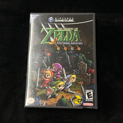 Game case for 'The Legend of Zelda' on a dark surface