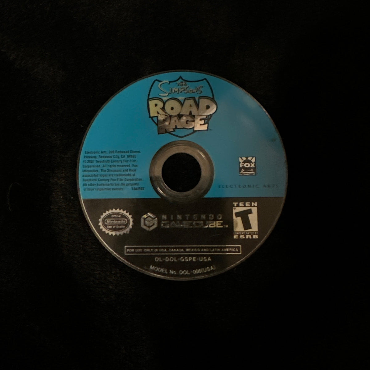 The Simpson Road Rage for GameCube (loose disc)