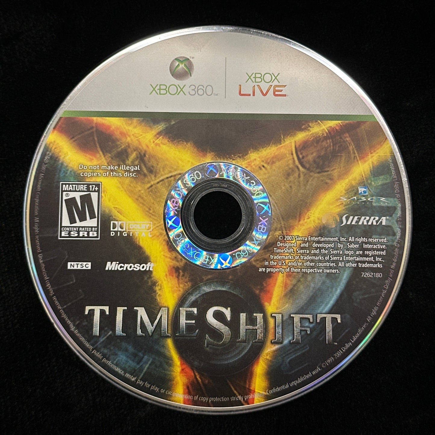 Time Shift for Xbox 360 (Loose Disc)
