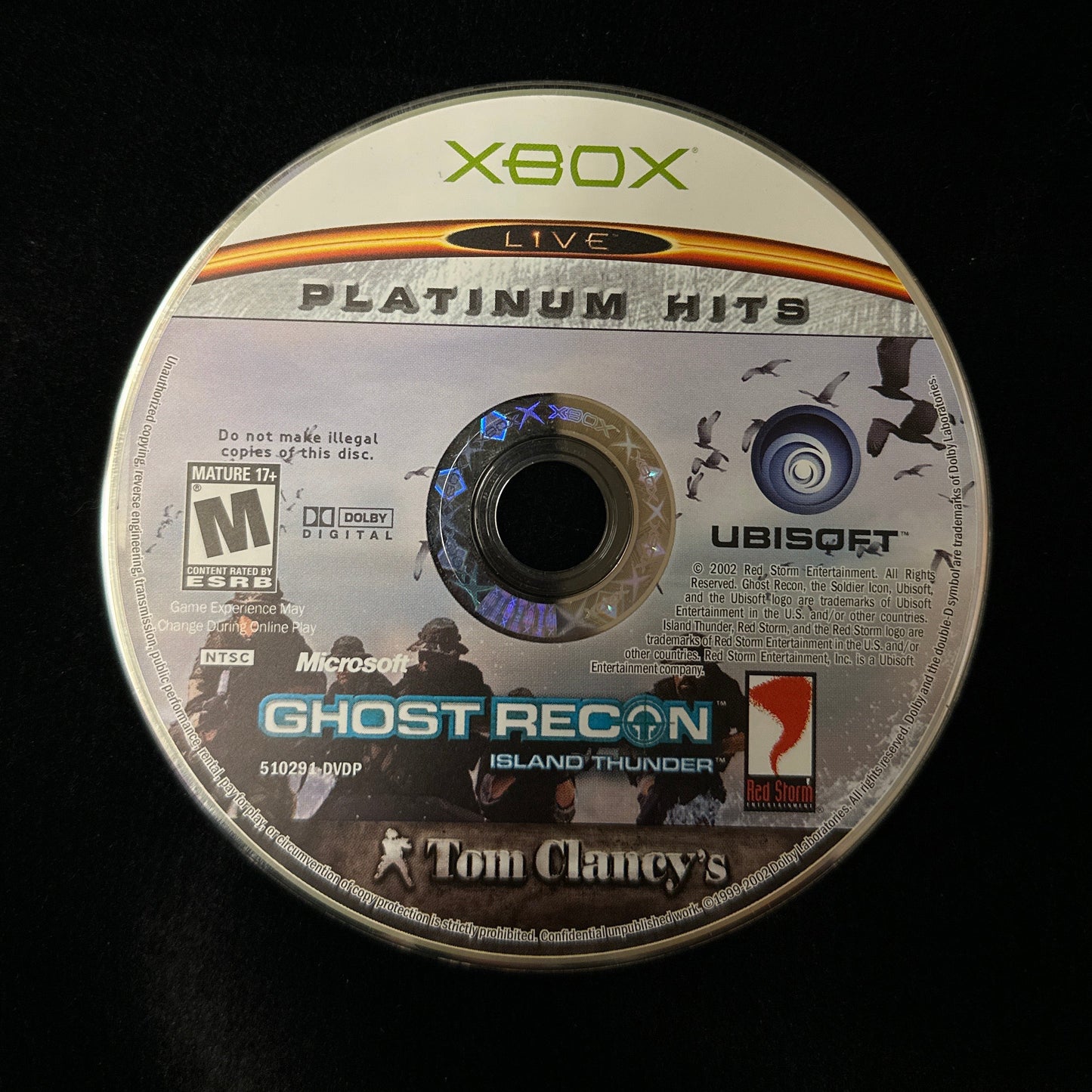 Tom Clancy’s Ghost Recon Island Thunder [Platinum Hits] for Xbox (loose disc)
