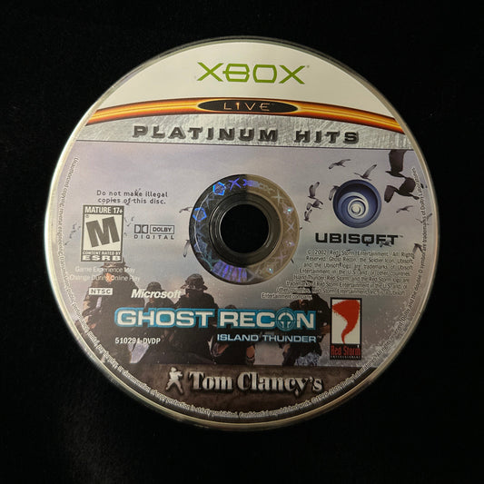 Tom Clancy’s Ghost Recon Island Thunder [Platinum Hits] for Xbox (loose disc)