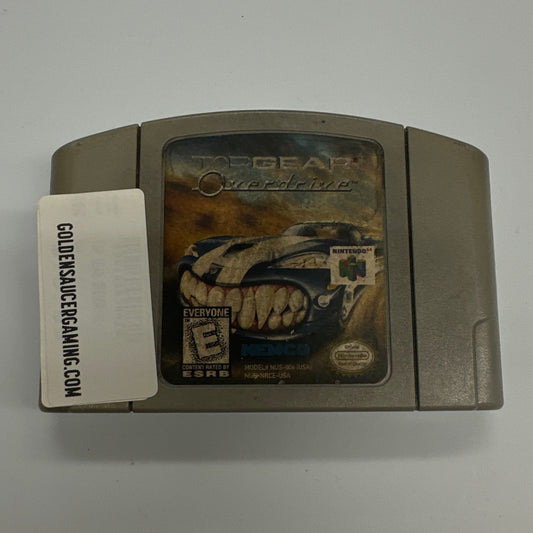 Vintage gaming console with a label on a white background
