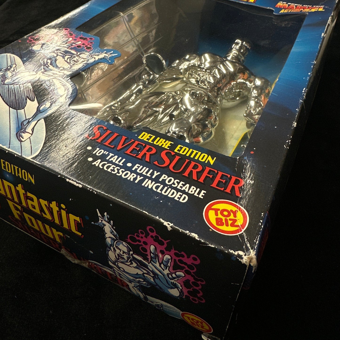 Toy Biz Marvel Fantastic Four Deluxe Edition Silver Surfer 10" Action Figure