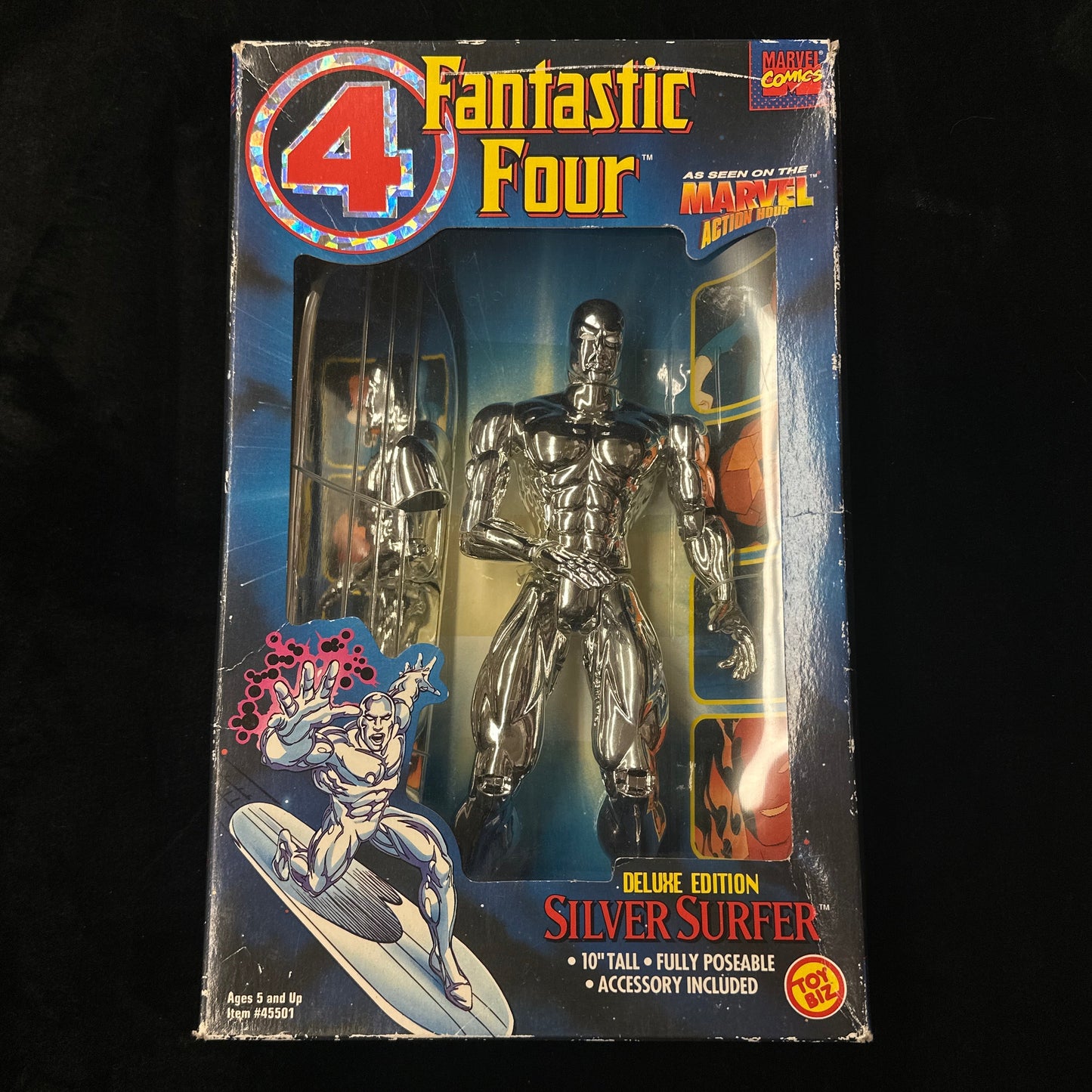 Toy Biz Marvel Fantastic Four Deluxe Edition Silver Surfer 10" Action Figure